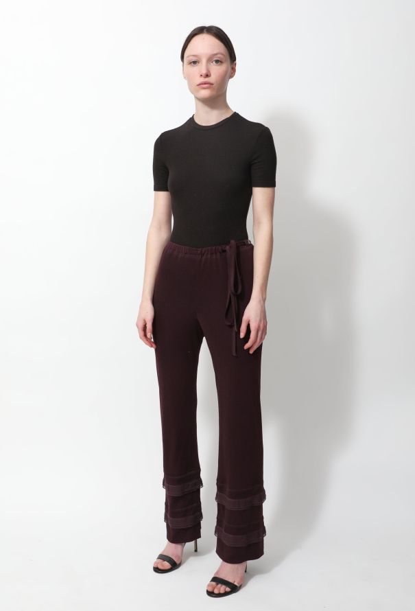 Chanel 2002 Ruffled Hem Trousers - 3