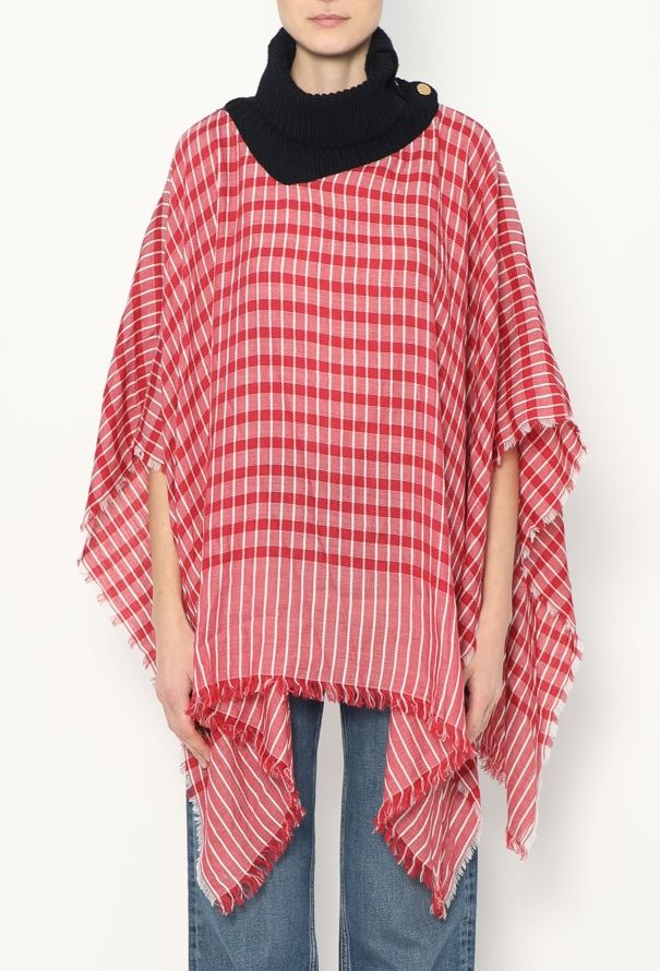 Loewe 2017 Plaid Poncho - 2