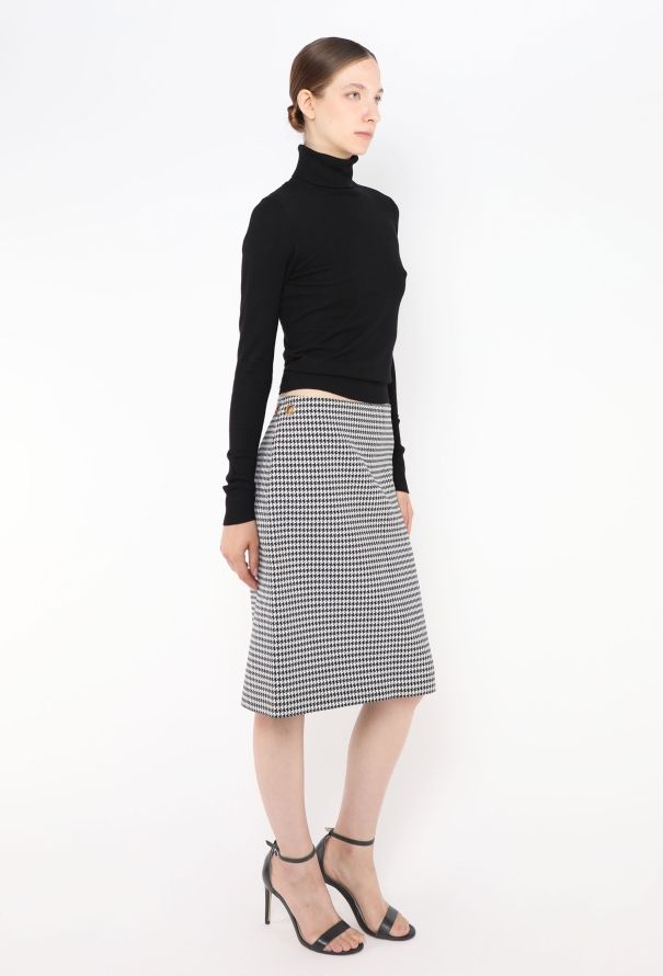 Balenciaga S/S 2018 Houndstooth Skirt - 4