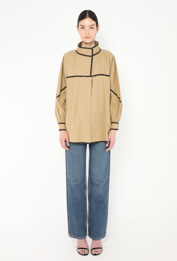 Fendi '70s Grosgrain Trim Overshirt - 1
