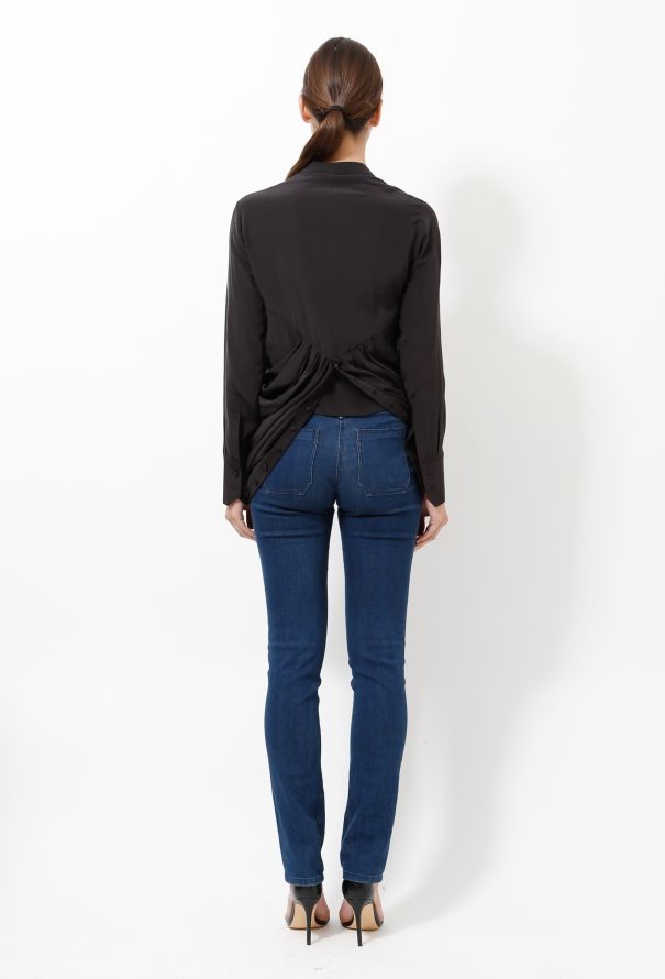 Balenciaga 2009 Silk Draped Top - 3