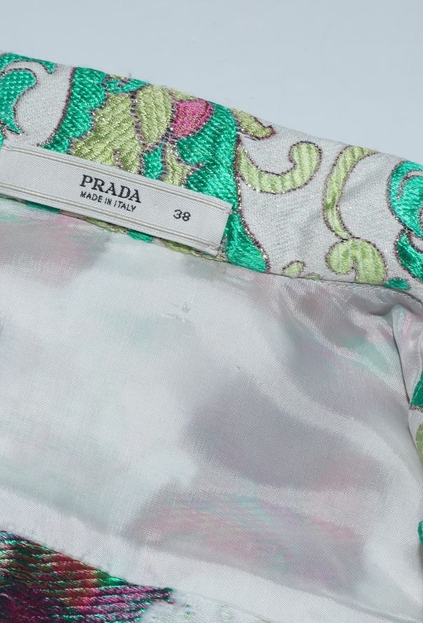 Prada S/S 2003 Floral Brocade Jacket - 7
