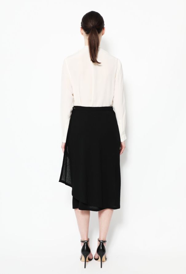 Chanel Vintage Crêpe Wrap Skirt - 3