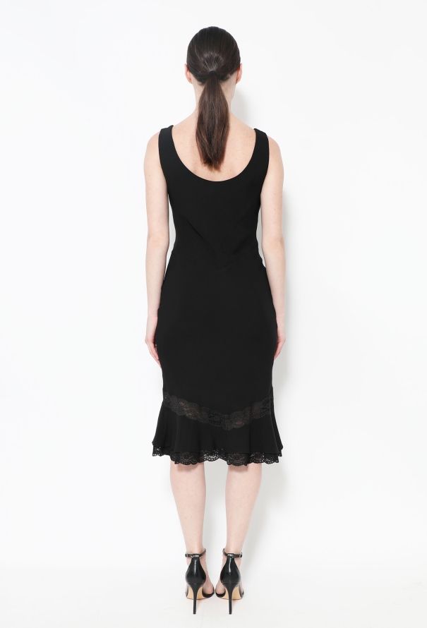 Dior 1999 Lace Trim Bias Dress - 3