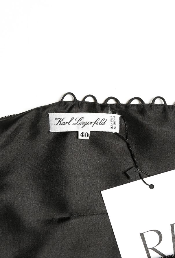 STUNNING Karl Lagerfeld S/S 1986 Mosaic Beaded Top - 5