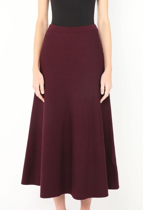 Gabriela Hearst F/W 2021 Flared Knit Skirt - 3