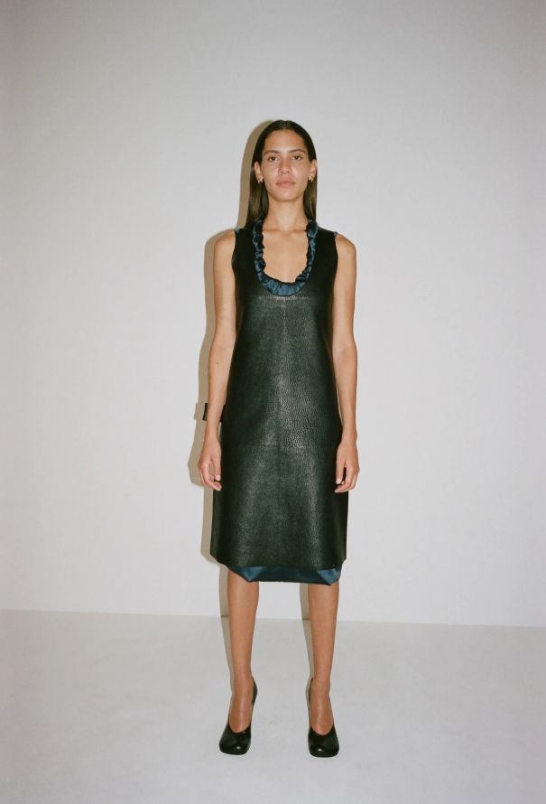 Bottega Veneta Pre-Fall 2019 Leather Shift Dress - 2