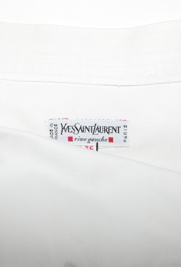 Saint Laurent Vintage Flared Cotton Skirt - 6