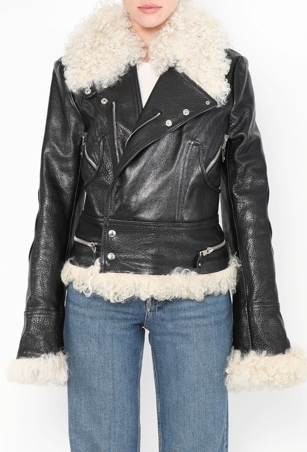 Balenciaga ICONIC F/W 2004 Shearling Aviator Jacket - 1