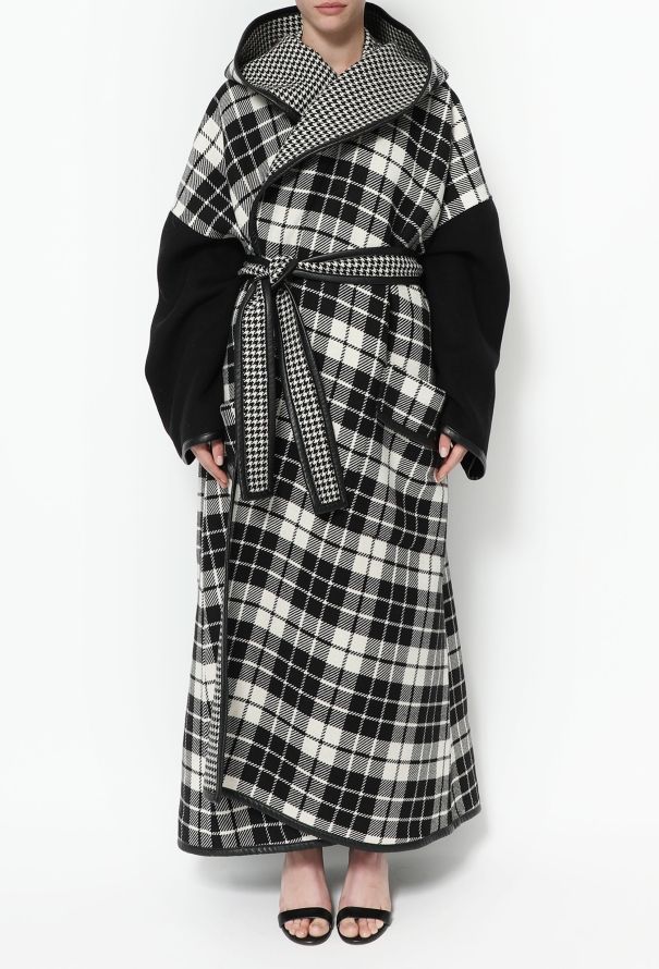 Balenciaga Resort 2020 Checkered Wool Coat - 5