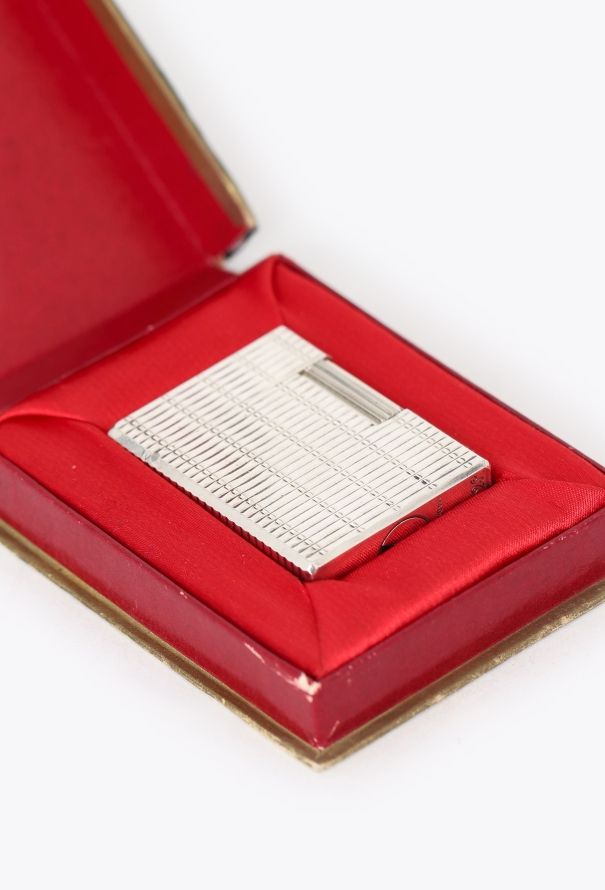 S.T. Dupont 1969 Silver Wickerwork Lighter - 3