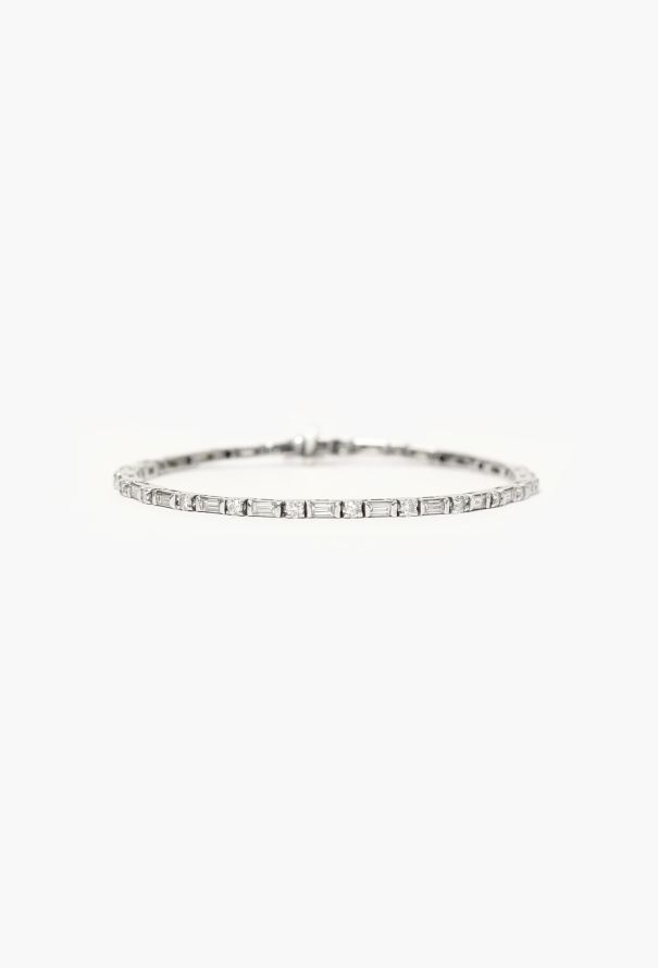 Vintage Fine Jewelry 18k White Gold & Diamond Bracelet - 1