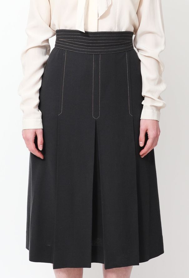 Exquisite Vintage John Bates '70s High-Waisted Panel Skirt - 3