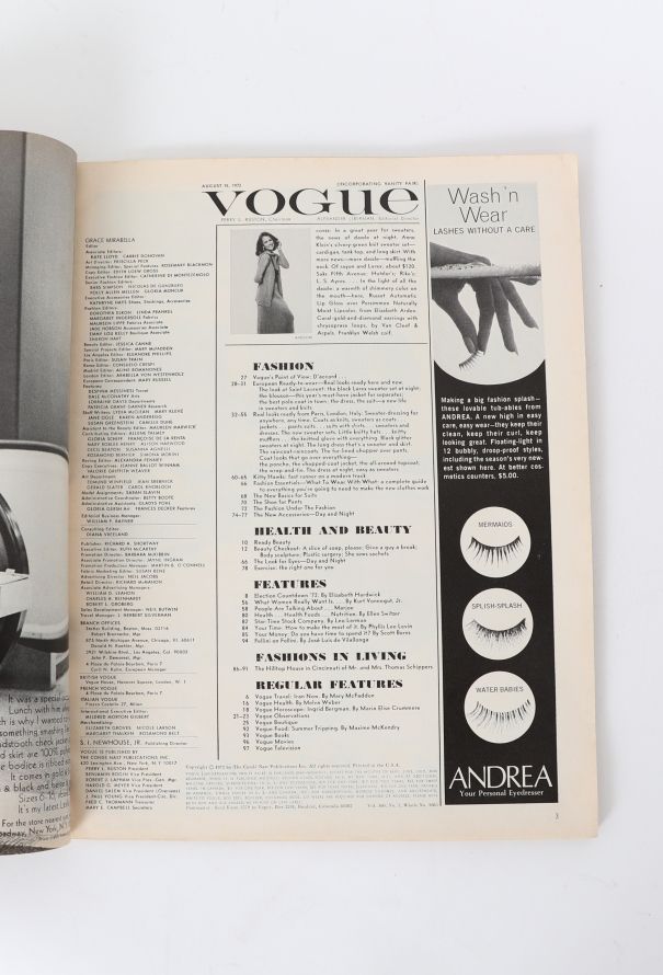 VOGUE Rare US 1972 Richard Avedon Set - 6