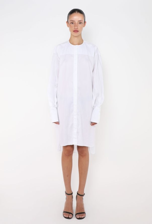 Céline Contrast Stitch Cotton Tunic - 4