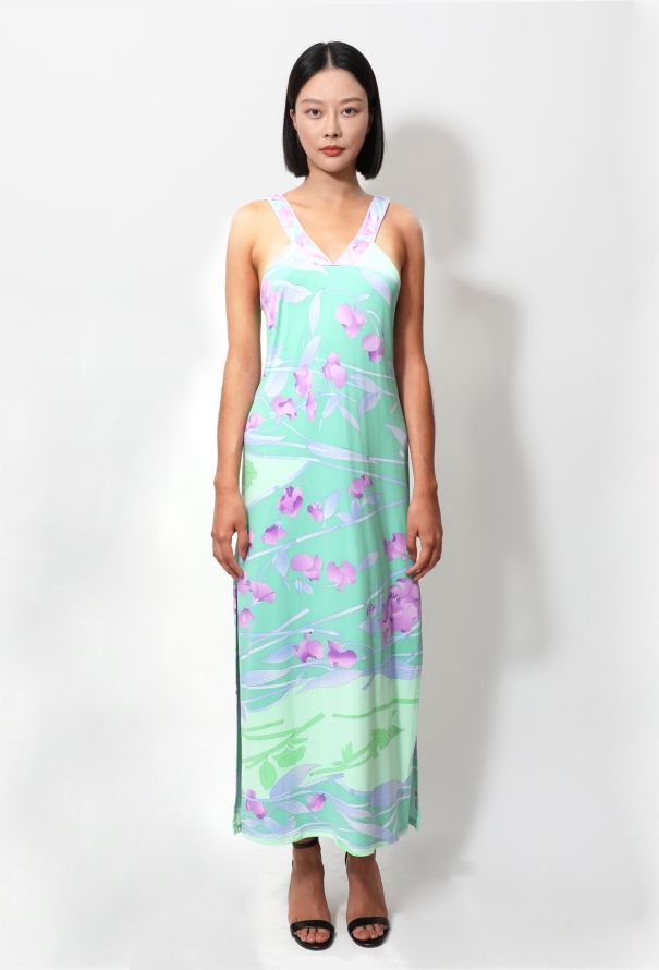 Leonard Floral Print Slip Dress - 1