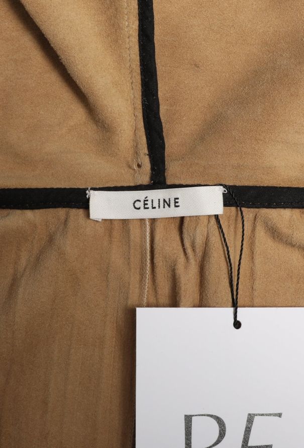 Céline 2016 Leather Drawstring Coat - 7