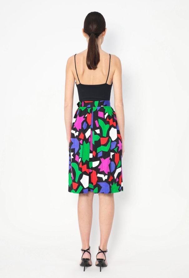 Saint Laurent S/S 1983 Pleated Matisse Skirt - 6