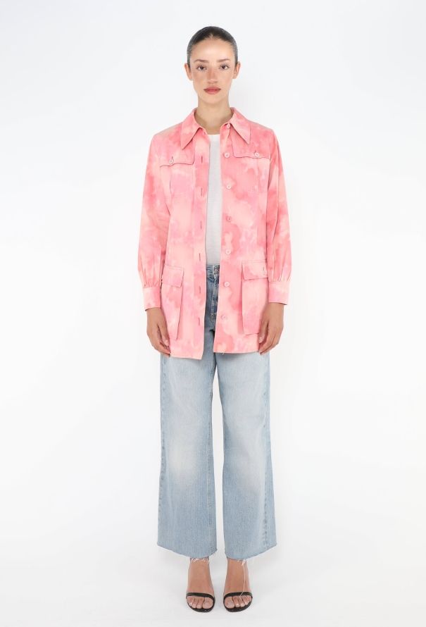 Saint Laurent HIGHLY COLLECTOR 1969 Tie-Dye Safari Jacket - 4