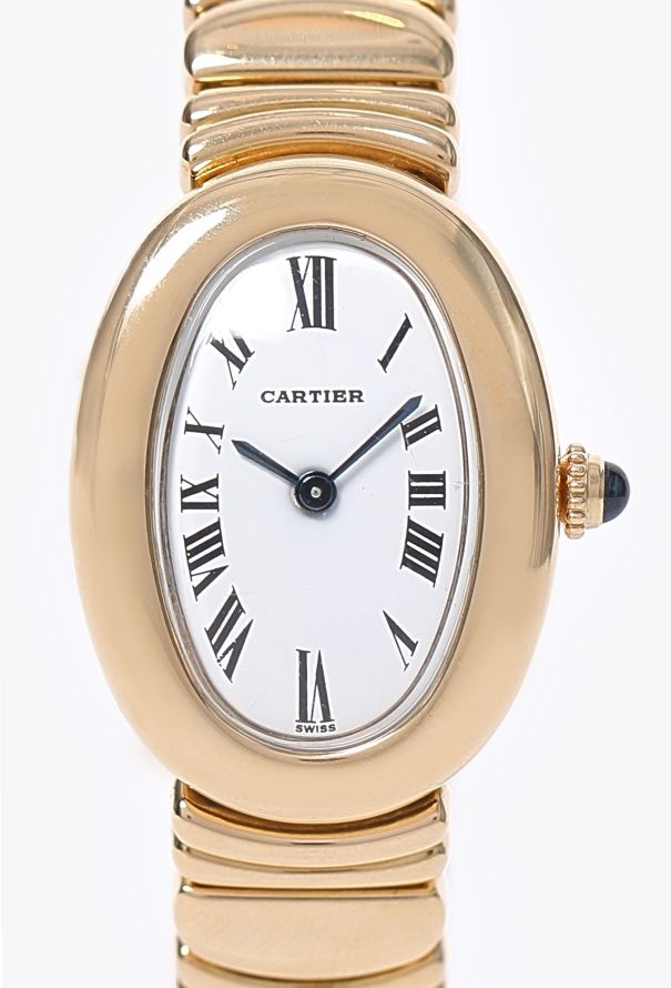Cartier 18K Yellow Gold Baignoire Watch - 3