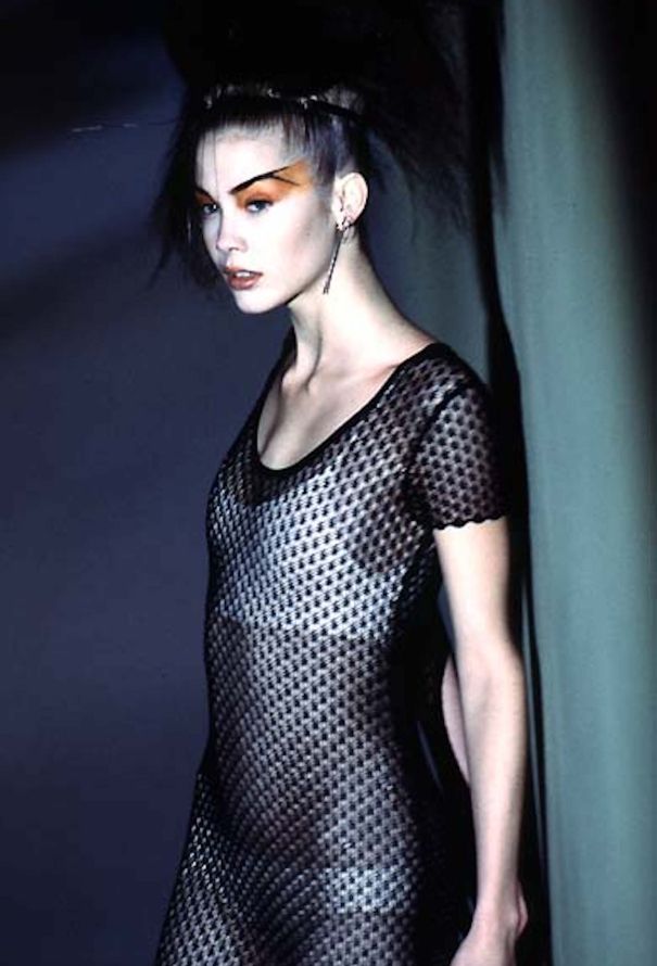 Karl Lagerfeld S/S 1997 Crochet Slip - 2