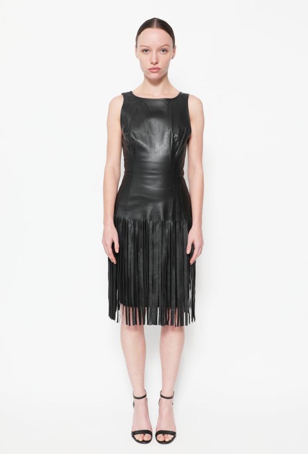 Jean Paul Gaultier 1985 Fringe Leather Tunic - 3