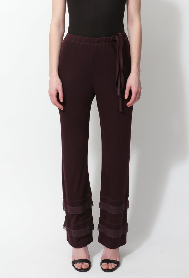 Chanel 2002 Ruffled Hem Trousers - 2