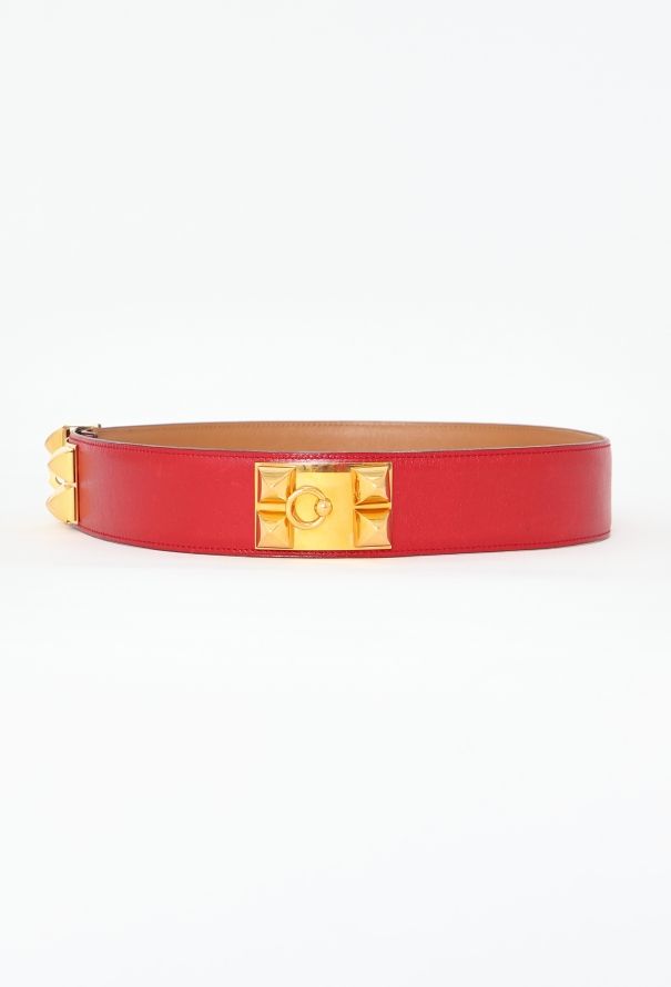 Hermès 1993 'Collier de Chien' Box Leather Belt - 2