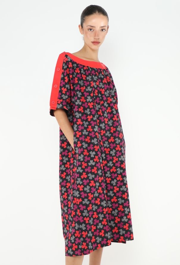 Céline Vintage Cotton Clover Dress - 3