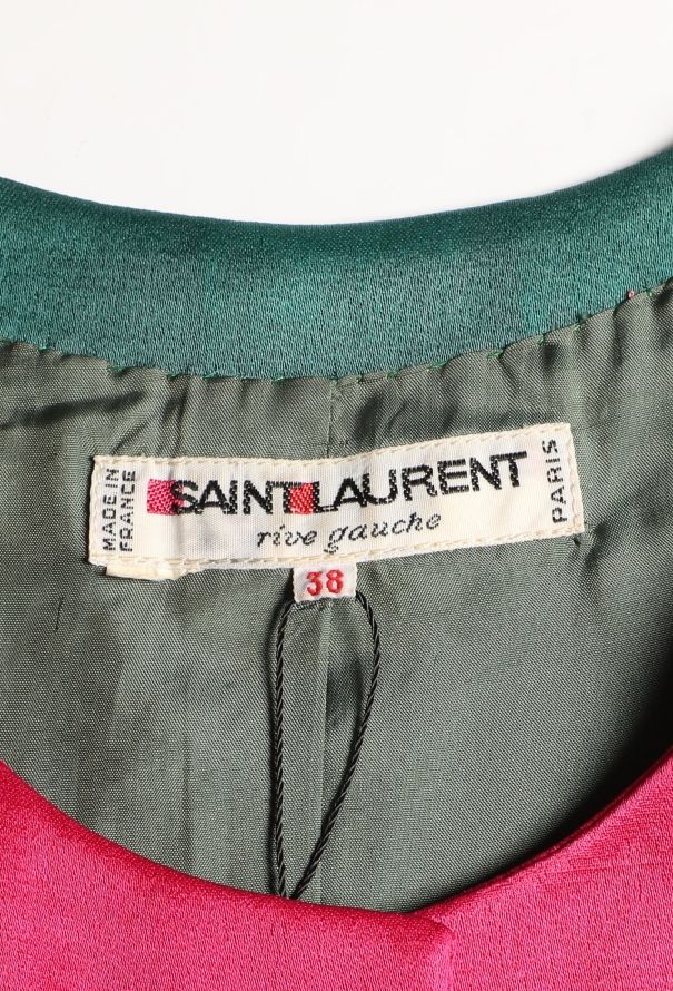 Saint Laurent Late '80s Colorblock Silk Jacket - 6