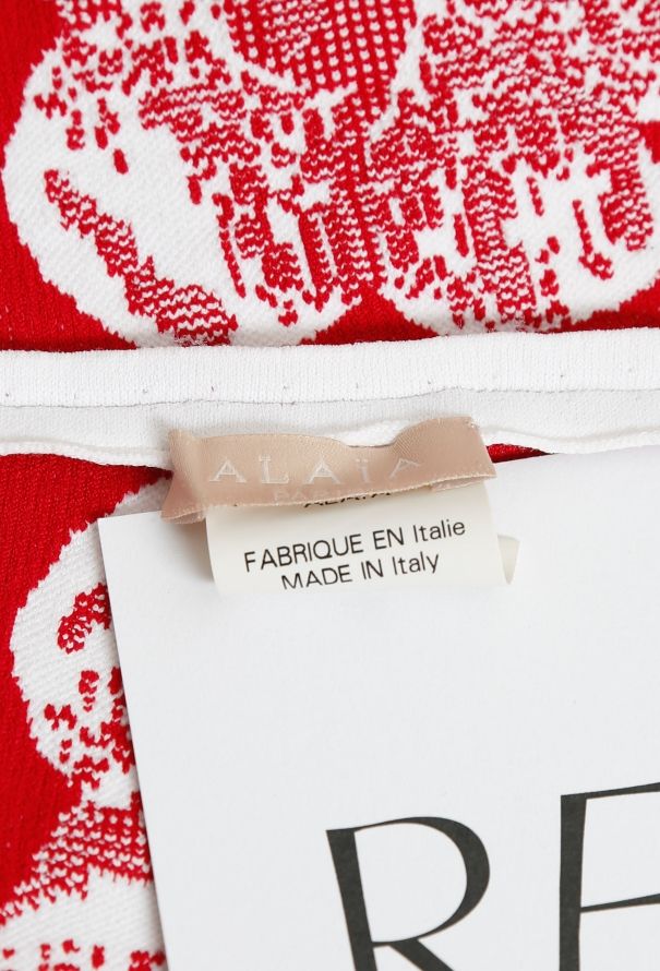 Alaïa S/S 2017 Floral Textured Skirt - 5