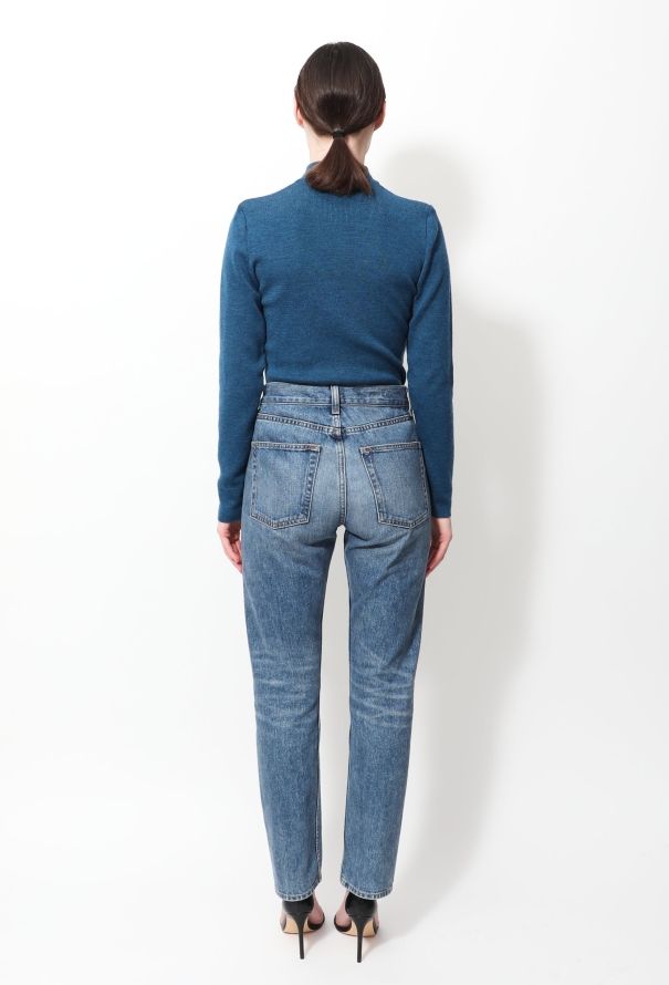 Saint Laurent 90s High Neck Knit Sweater - 3