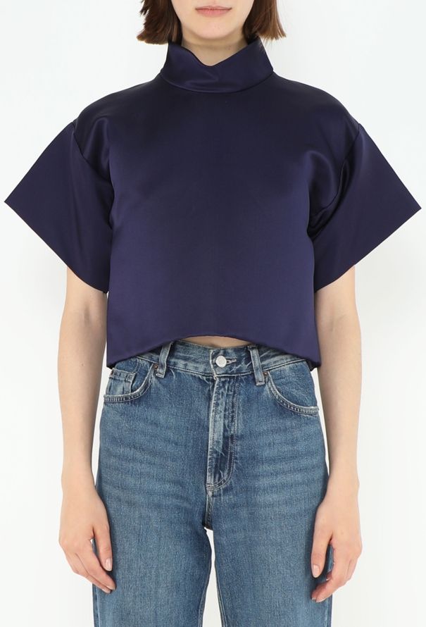 Céline F/W 2013 Cropped Silk Top - 1