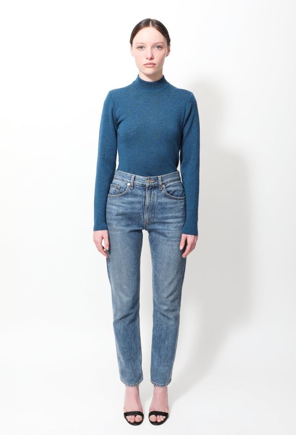 Saint Laurent 90s High Neck Knit Sweater - 2