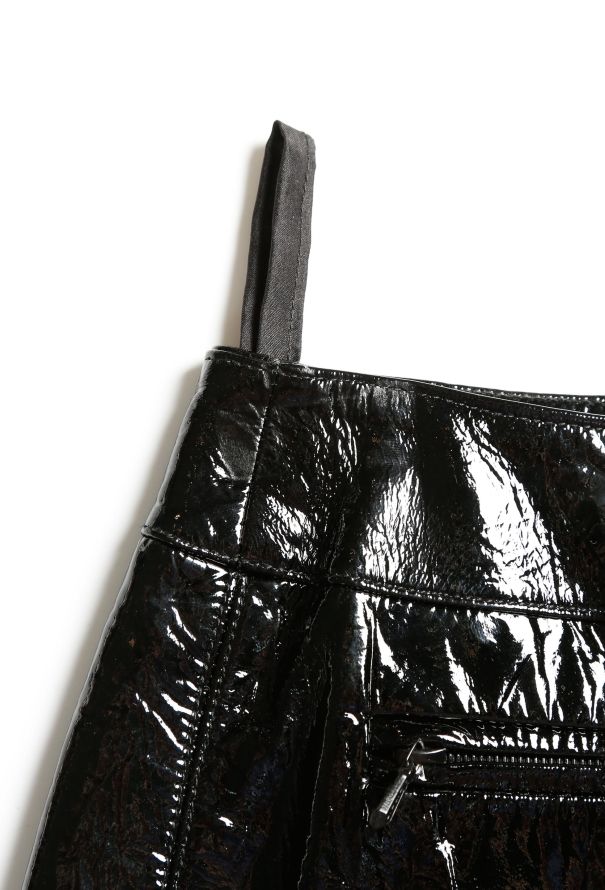 Chanel F/W 2001 Patent Corset Skirt - 5