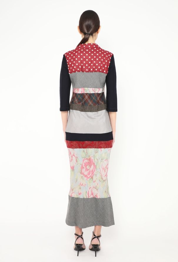 Comme des Garçons 2000 Fluted Patchwork Dress - 4