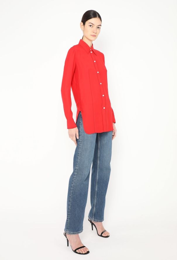 Céline 2015 Stitched Silk Blouse - 3