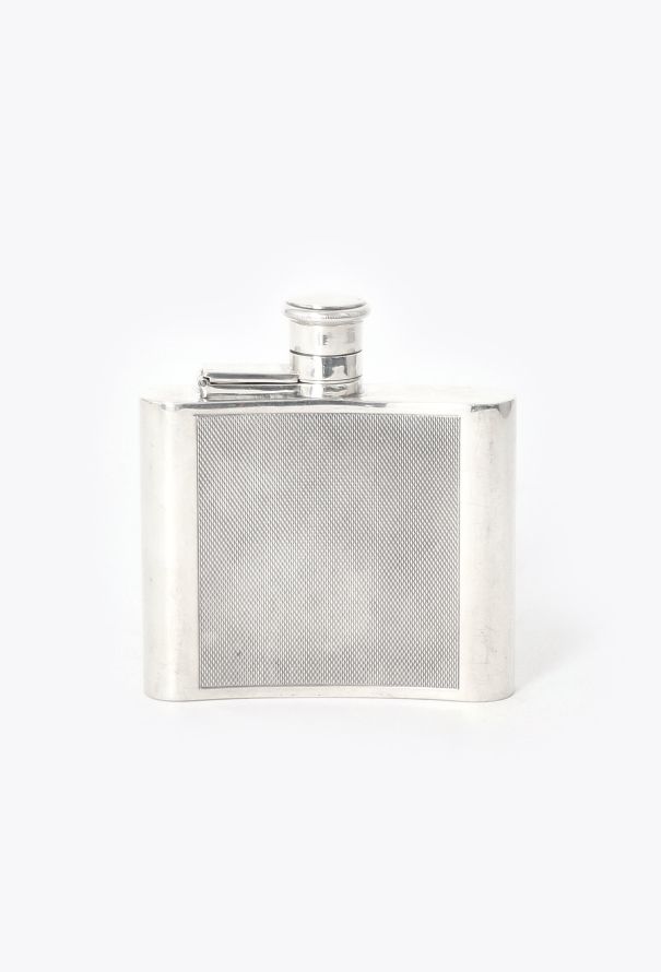 Hermès 1978 Grain de Poudre Silver Flask - 3