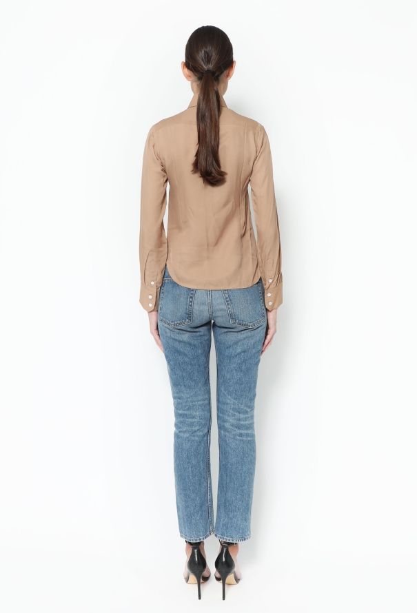 Céline Classic Silk Crêpe Shirt - 4