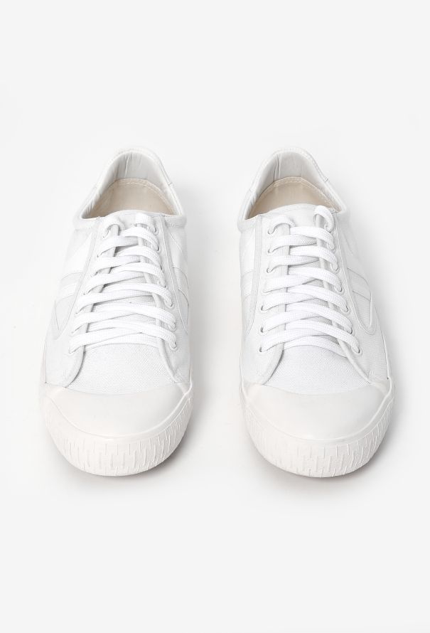Céline S/S 2017 Leather Trim Canvas Sneakers - 4