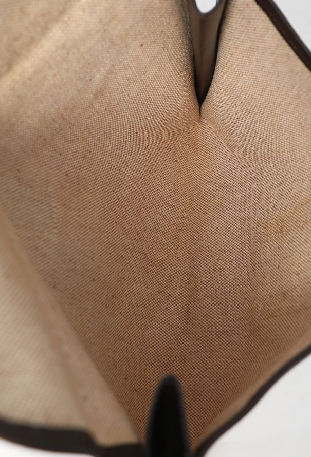 Hermès '70s Toile H & Box Jige Clutch - 13