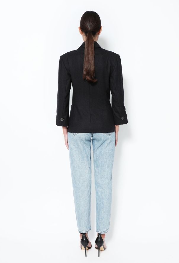 Saint Laurent Vintage Wool Twill Blazer - 4