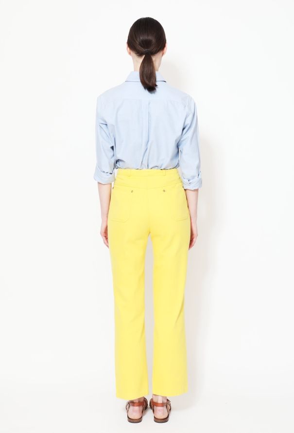 Céline Vintage High-Waisted Denim Trousers - 4