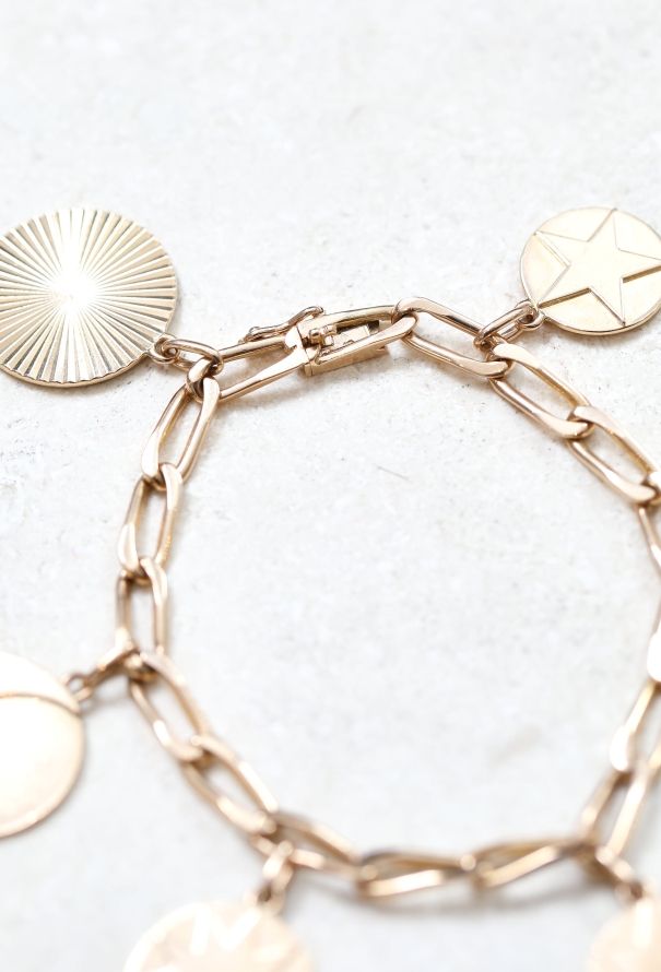 Vintage & Antique 18k Pink Gold Lucky Charm Bracelet - 3