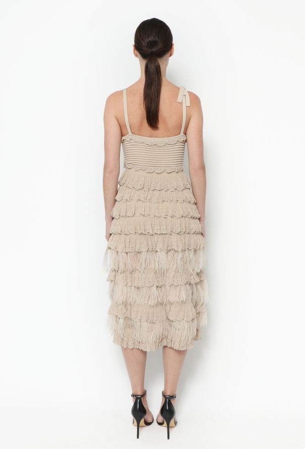Dior F/W 2011 Ostrich Feather Trim Dress - 4