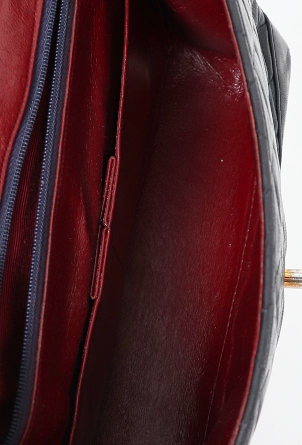 Chanel Navy Paris Double Flap Bag - 13