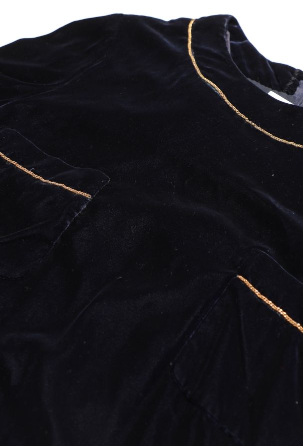Chanel RARE 1995 Haute Couture Velvet Dress - 7