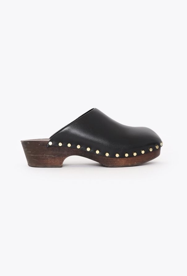 Khaite 2022 Leather Studded Lucca Clogs - 1