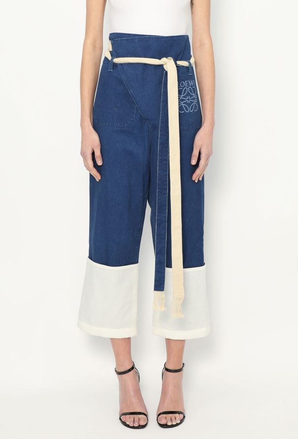 Loewe F/W 2017 Belted Wrap Jeans - 3