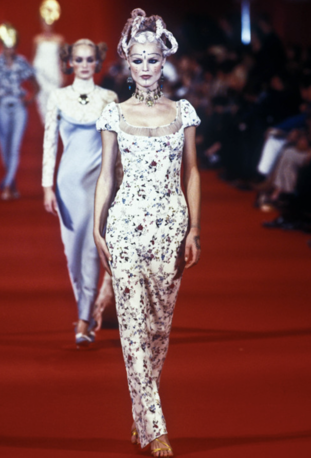 Givenchy COLLECTOR S/S 1997 Floral Empire Gown - 2
